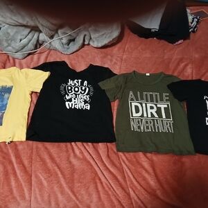 Green Kids Shirt - A Little Dirt Never Hurt